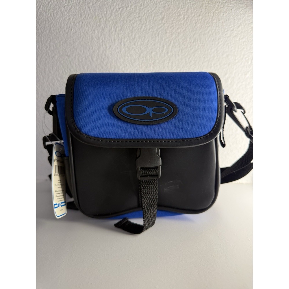 OCEAN PACIFIC OP BLUE/BLACK COMPACT DISC CD STORAGE CARRY BAG TOTE UNUSED NWT